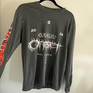 Graphic Long Sleeve Shirt - Black